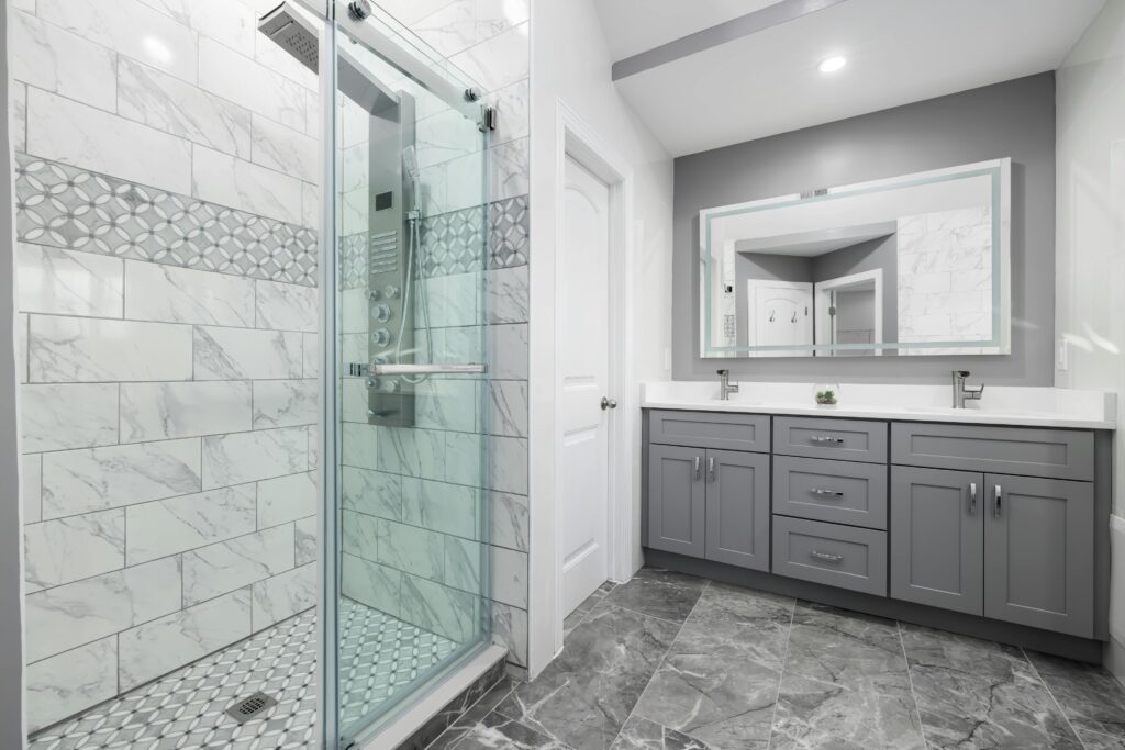 Modern bathroom interior
